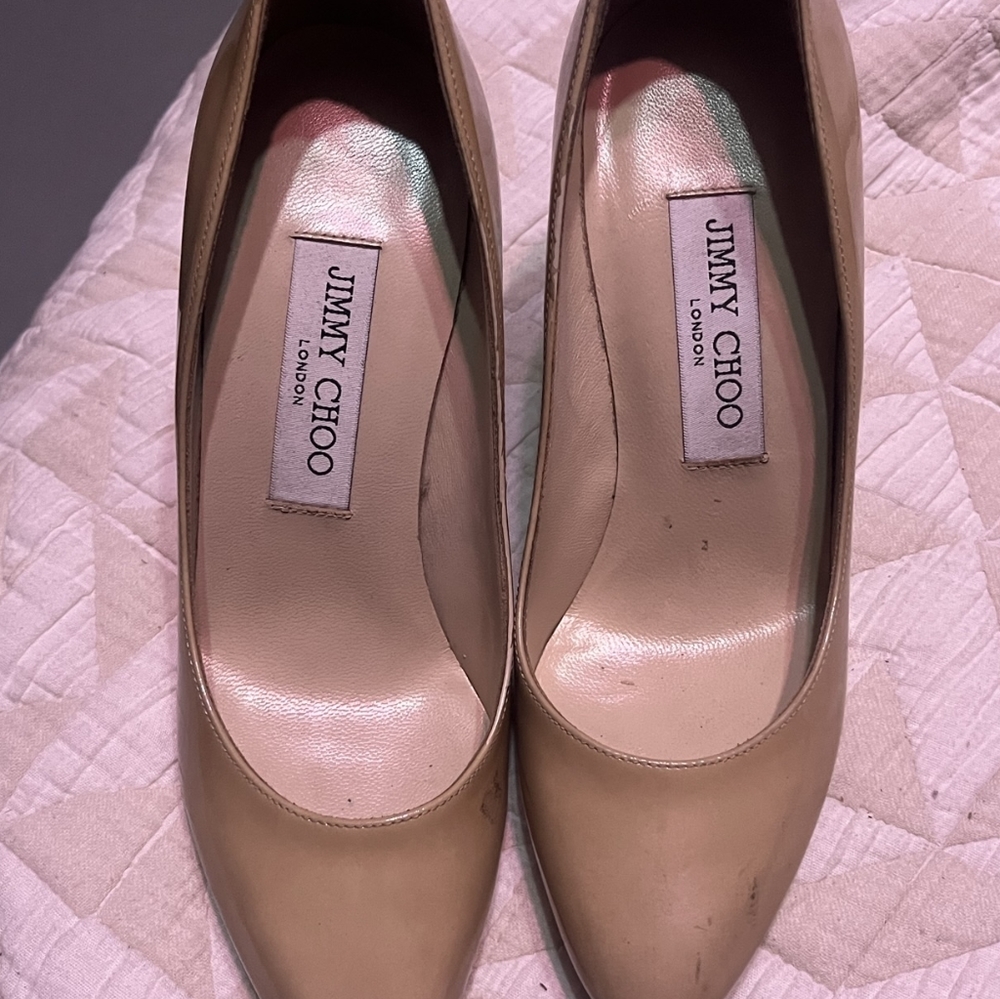 Jimmy Choo Nude Pumps